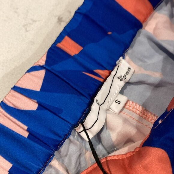 By Egreis Kiana Set Tropical Pink Feather Trim Robe Pajama Set - Picture 12 of 16